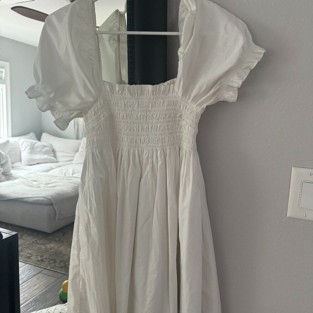 Abercrombie Smocked Babydoll Mini Dress Size MP